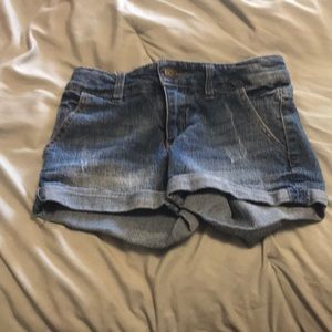 Denim shorts